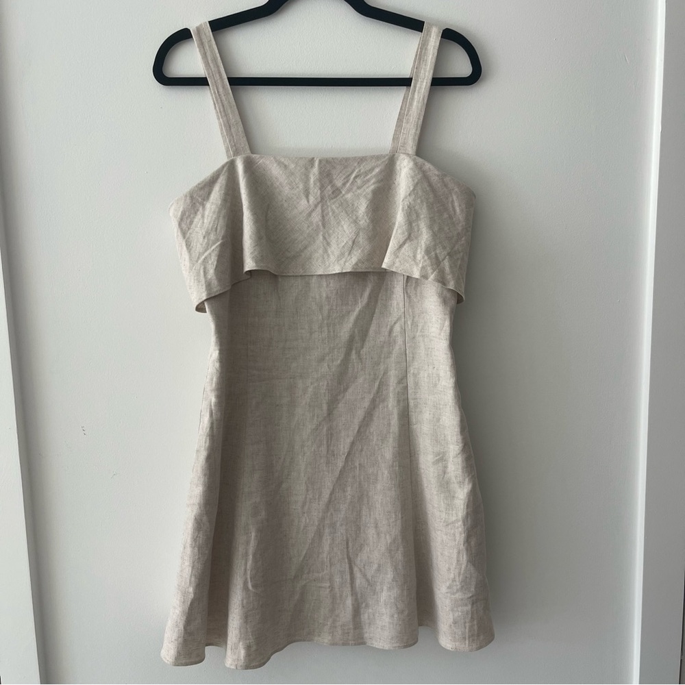 NWT Banana Republic Linen Blend Beige Mini Dress 6 New